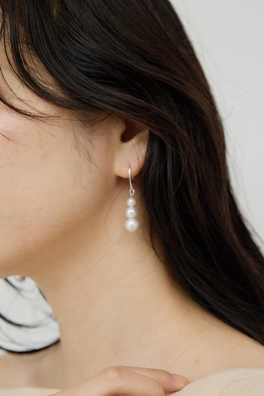 GALLARDAGALANTE 【25th記念アイテム】【2.718】グレインパールピアス (925シルバー, F) ガリャルダガランテ ELLE SHOP