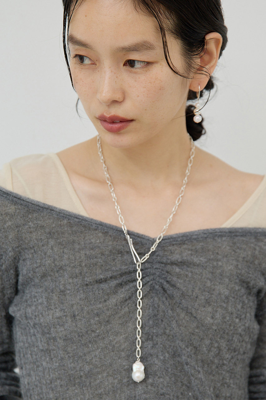 GALLARDAGALANTE 【25th記念アイテム】【2.718】オイスターパールチェーンネックレス (925シルバー, F) ガリャルダガランテ ELLE SHOP GALLARDAGALANTE 【25th記念アイテム】【2.718】オイスターパールチェーンネックレス (925シルバー, F) ガリャルダガランテ ELLE SHOP