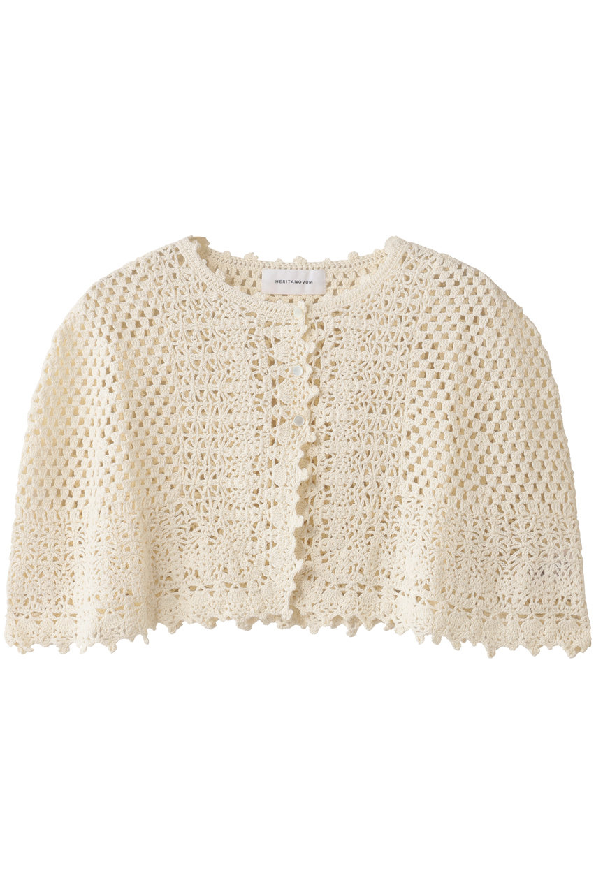 GALLARDAGALANTE 【HERITANOVUM】クロシェットケープ (オフホワイト, F) ガリャルダガランテ ELLE SHOP GALLARDAGALANTE 【HERITANOVUM】クロシェットケープ (オフホワイト, F) ガリャルダガランテ ELLE SHOP