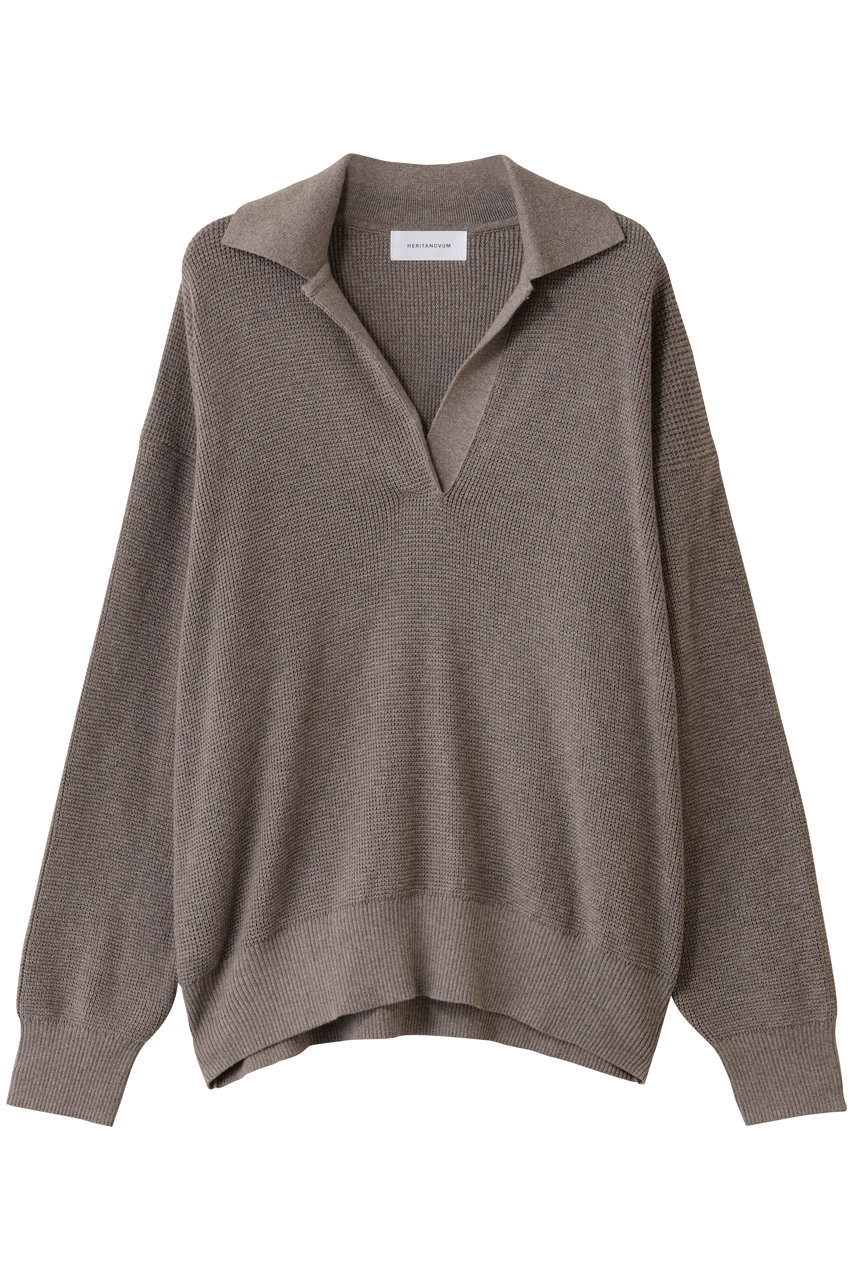 GALLARDAGALANTE 【HERITANOVUM】ワッフルスッキパーニット (モカ, F) ガリャルダガランテ ELLE SHOP GALLARDAGALANTE 【HERITANOVUM】ワッフルスッキパーニット (モカ, F) ガリャルダガランテ ELLE SHOP