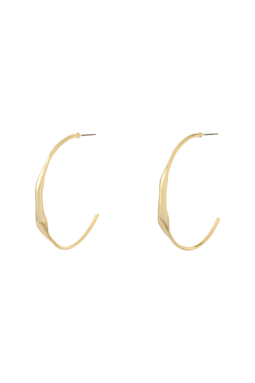 ガリャルダガランテ/GALLARDAGALANTEのニュアンスフープピアス(ゴールド/GGZ1052211A0004)