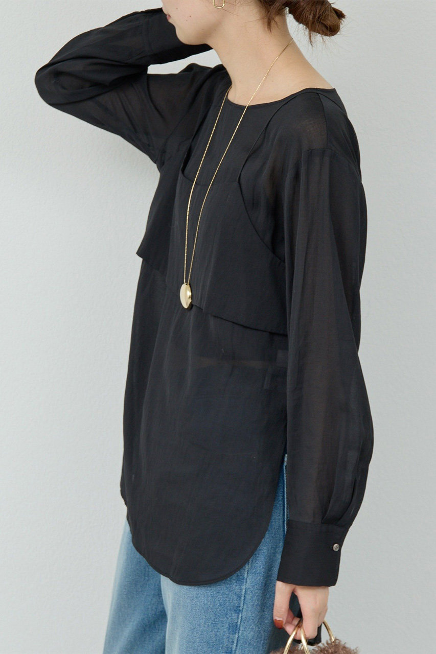 GALLARDAGALANTE(ガリャルダガランテ)｜ビスチェレイヤードシャツ