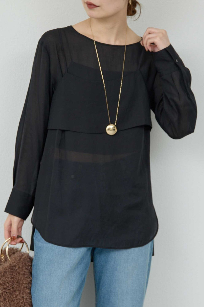 GALLARDAGALANTE(ガリャルダガランテ)｜ビスチェレイヤードシャツ