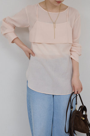 ガリャルダガランテ/GALLARDAGALANTEの【予約販売】ビスチェレイヤードシャツ(110400/110403)