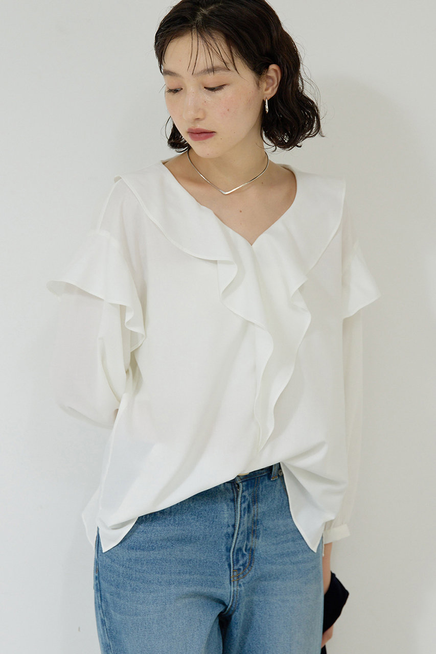 GALLARDAGALANTE(ガリャルダガランテ)｜ラッフルフリルブラウス