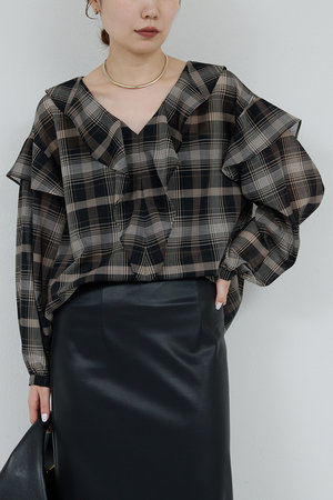 ガリャルダガランテ/GALLARDAGALANTEのラッフルフリルブラウス(110400/110403)