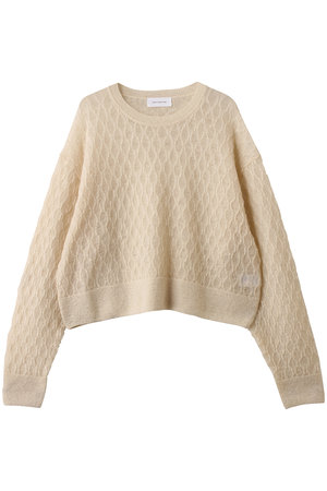 ガリャルダガランテ/GALLARDAGALANTEの【HERITANOVUM】シアーモヘヤジャガードニット(110300/110301)