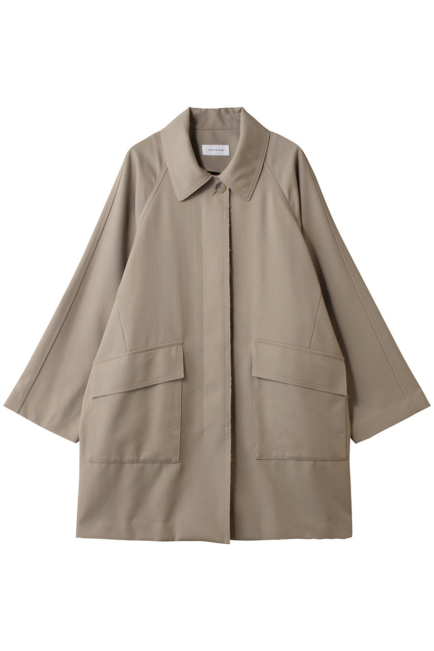 GALLARDAGALANTE 【HERITANOVUM】ステンカラーカバーオールコート (ベージュ, F) ガリャルダガランテ ELLE SHOP