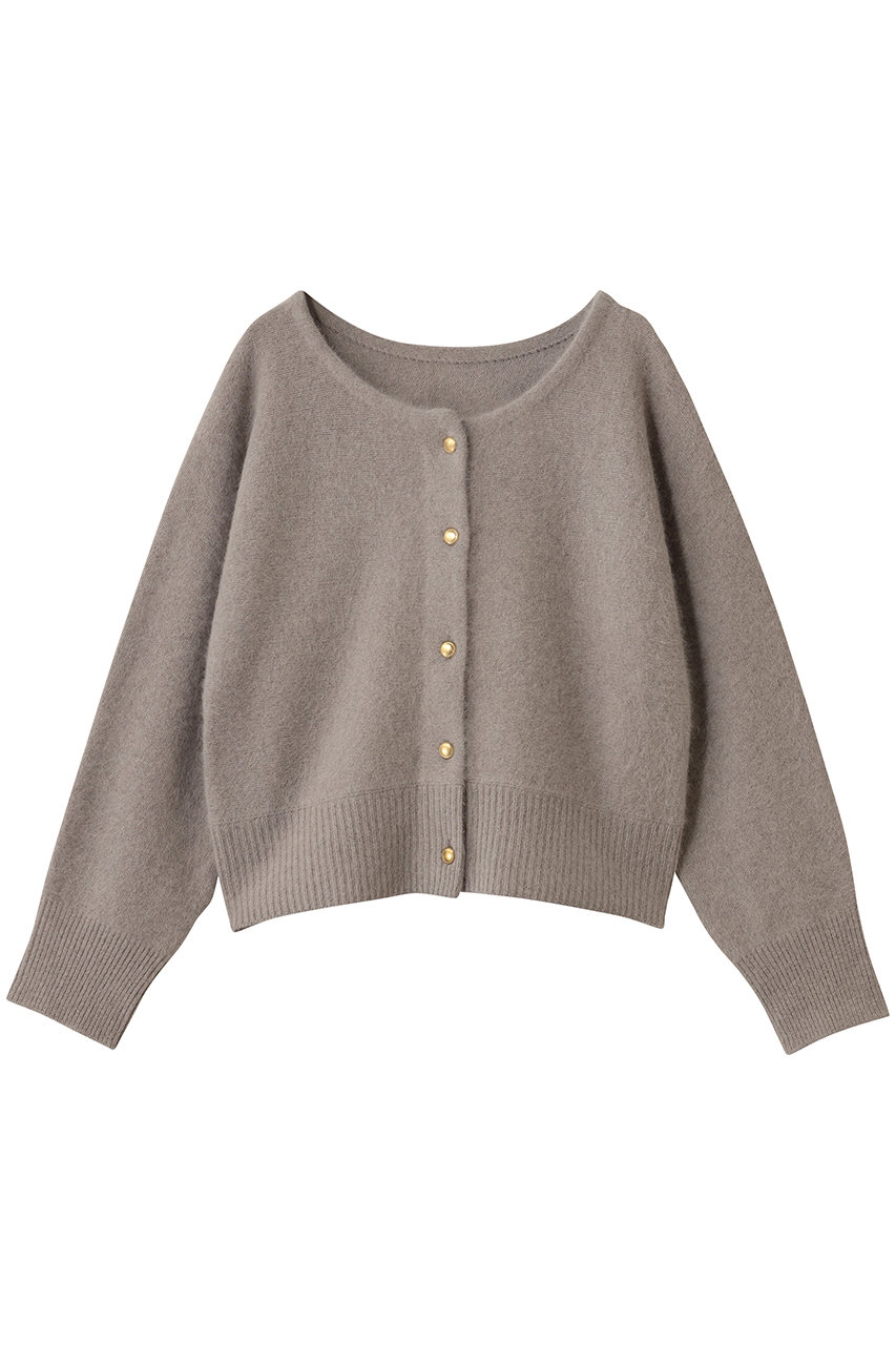 GALLARDAGALANTE 前後2WAYファーウールショートカーデ (モカ, F) ガリャルダガランテ ELLE SHOP GALLARDAGALANTE 前後2WAYファーウールショートカーデ (モカ, F) ガリャルダガランテ ELLE SHOP