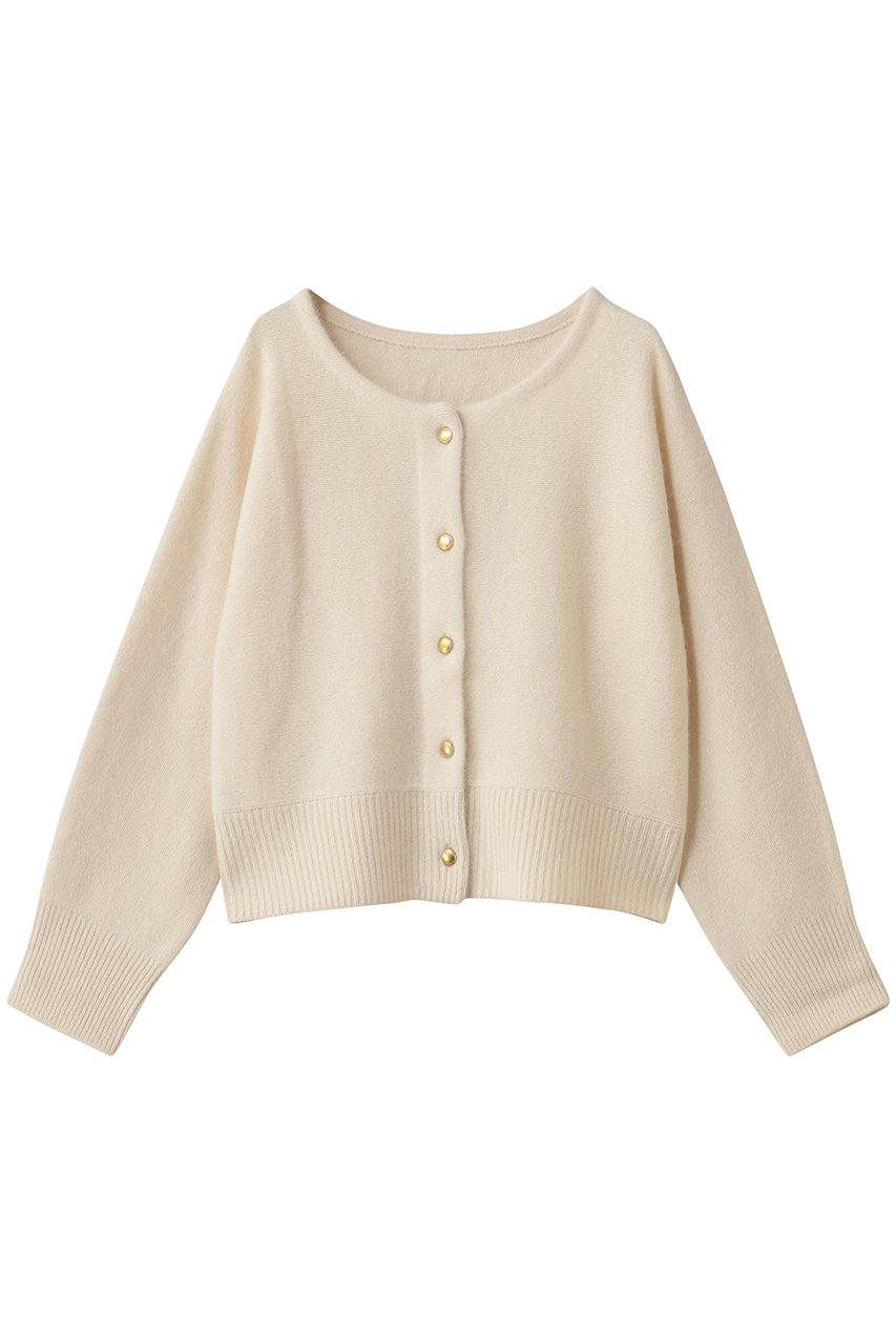 GALLARDAGALANTE 前後2WAYファーウールショートカーデ (オフホワイト, F) ガリャルダガランテ ELLE SHOP GALLARDAGALANTE 前後2WAYファーウールショートカーデ (オフホワイト, F) ガリャルダガランテ ELLE SHOP