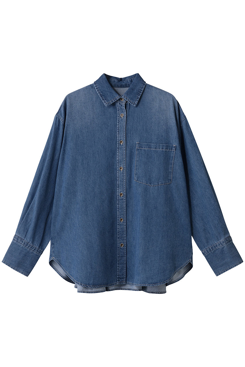GALLARDAGALANTE(ガリャルダガランテ)｜バックフレアデニムシャツ