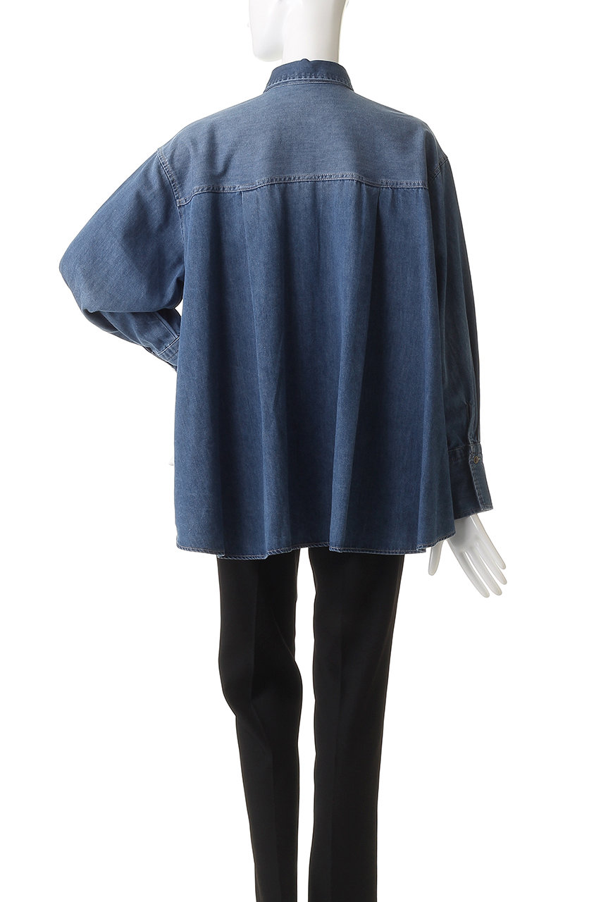 GALLARDAGALANTE(ガリャルダガランテ)｜バックフレアデニムシャツ