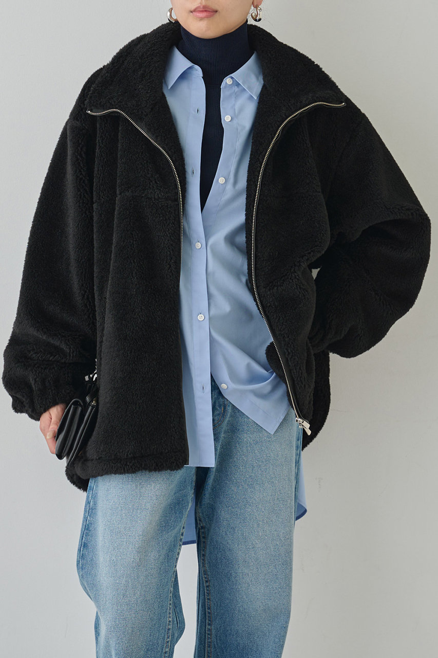 ガリャルダガランテ★ボアブルゾン⭐︎ブラック⭐︎ブラック GALLARDAGALANTE(ガリャルダガランテ)｜ボアブルゾン/ブラック の通販