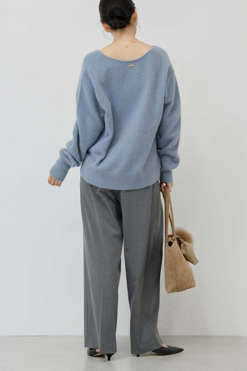 GALLARDAGALANTE(ガリャルダガランテ)｜ファーウールキーネックニット