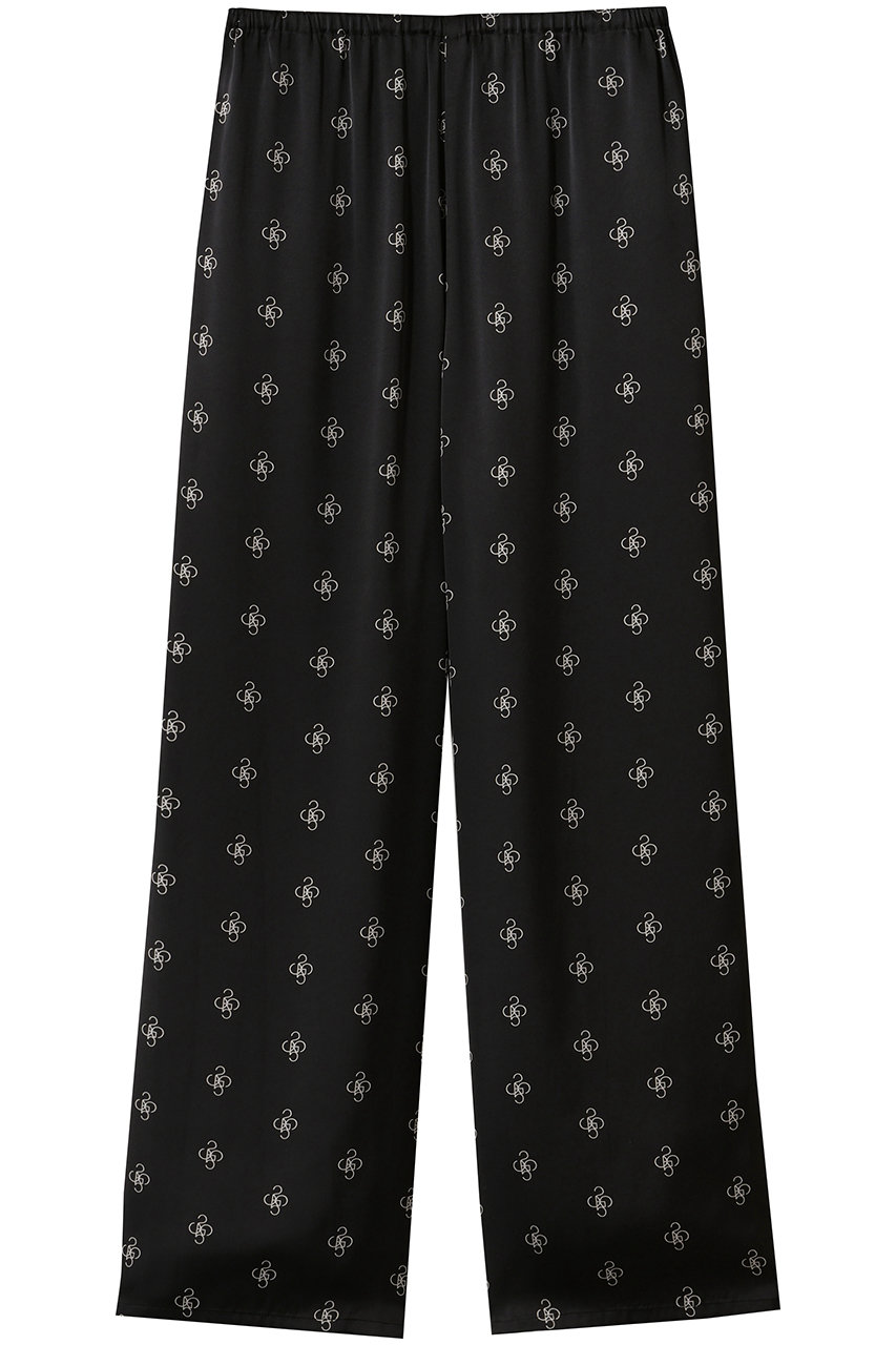 ガリャルダガランテ/GALLARDAGALANTEのプリントサテンパンツ(ブラック/GGZ1052502A0001)