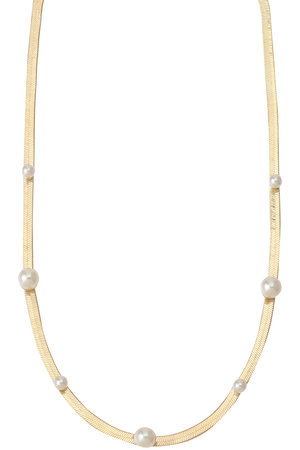 ガリャルダガランテ/GALLARDAGALANTEのパールスネークチェーンネックレス(150200/150201)