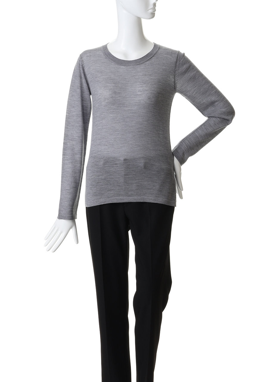 【新品タグ付き】ガリャルダガランテ ウールクループルオーバー ライトグレー ガリャルダガランテ GALLARDAGALANTE ウールクループルオーバー