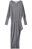 【HERITANOVUM】アシンメトリーニットワンピ