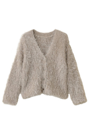 ガリャルダガランテ/GALLARDAGALANTEのラメシャギーニットカーディガン