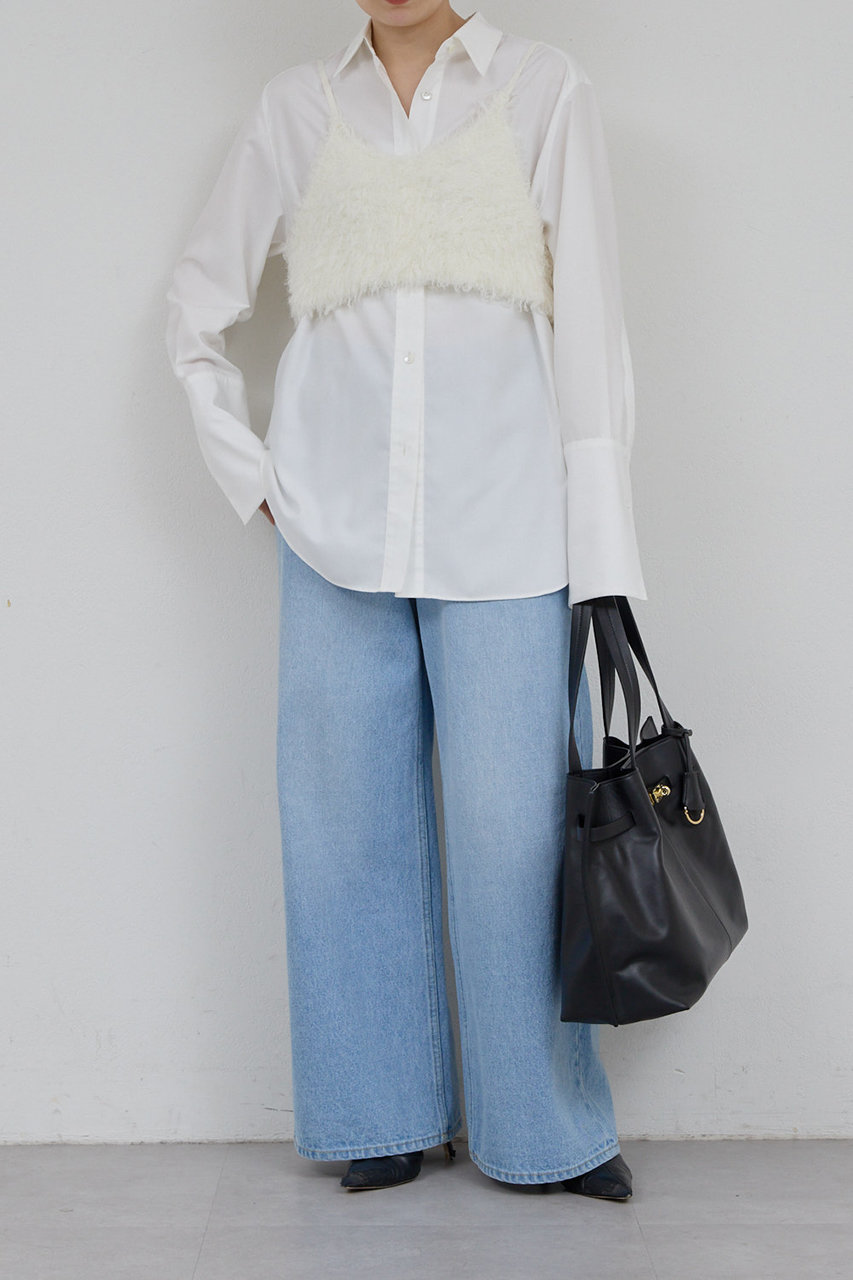 GALLARDAGALANTE(ガリャルダガランテ)｜ニットビスチェ/オフホワイト