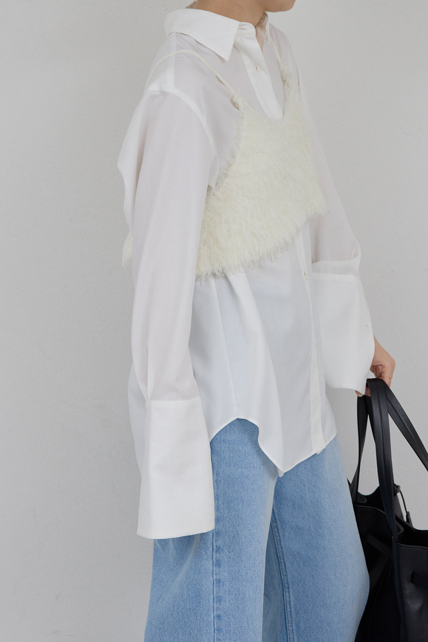 GALLARDAGALANTE(ガリャルダガランテ)｜ニットビスチェ/オフホワイト