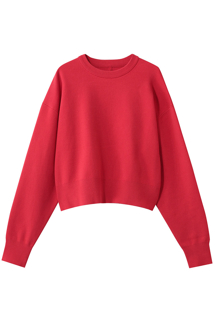 スウェットライククルーニット