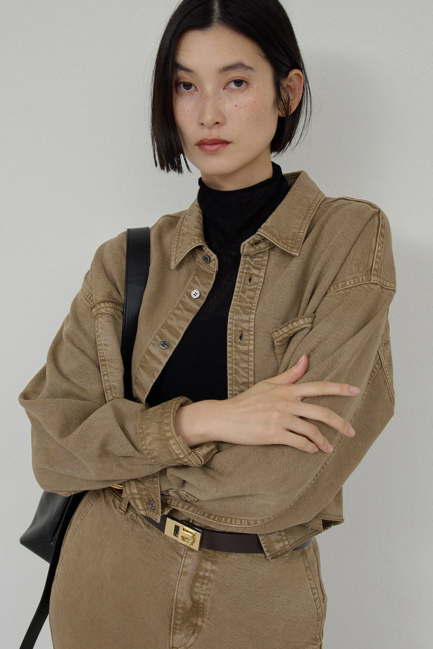 ガリャルダガランテ/GALLARDAGALANTEの【予約販売】【セットアップ対応】リヨセルショートシャツ(オリーブ/GGZ1052104A0009)