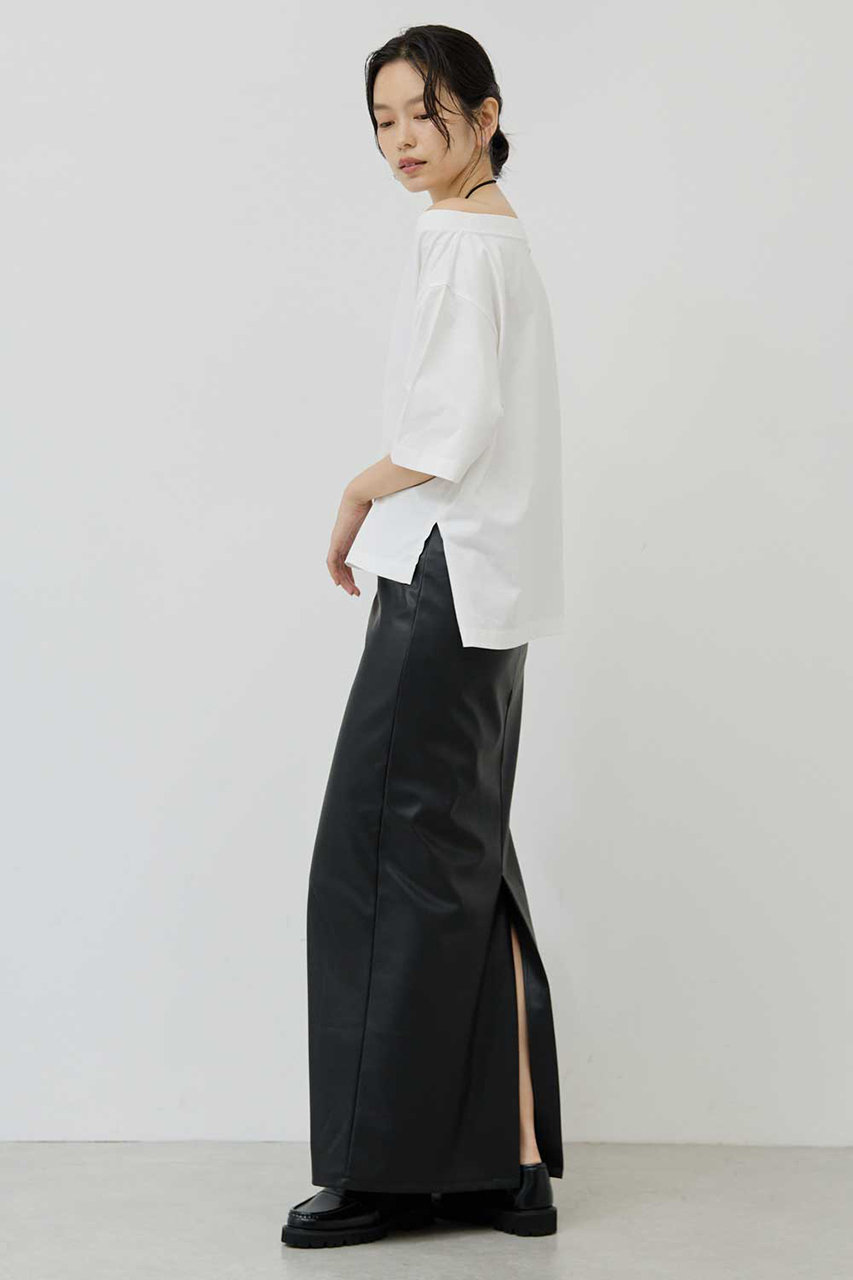 GALLARDAGALANTE(ガリャルダガランテ)|フェイクレザータイトスカート GALLARDAGALANTE(ガリャルダガランテ)|フェイクレザータイトスカート