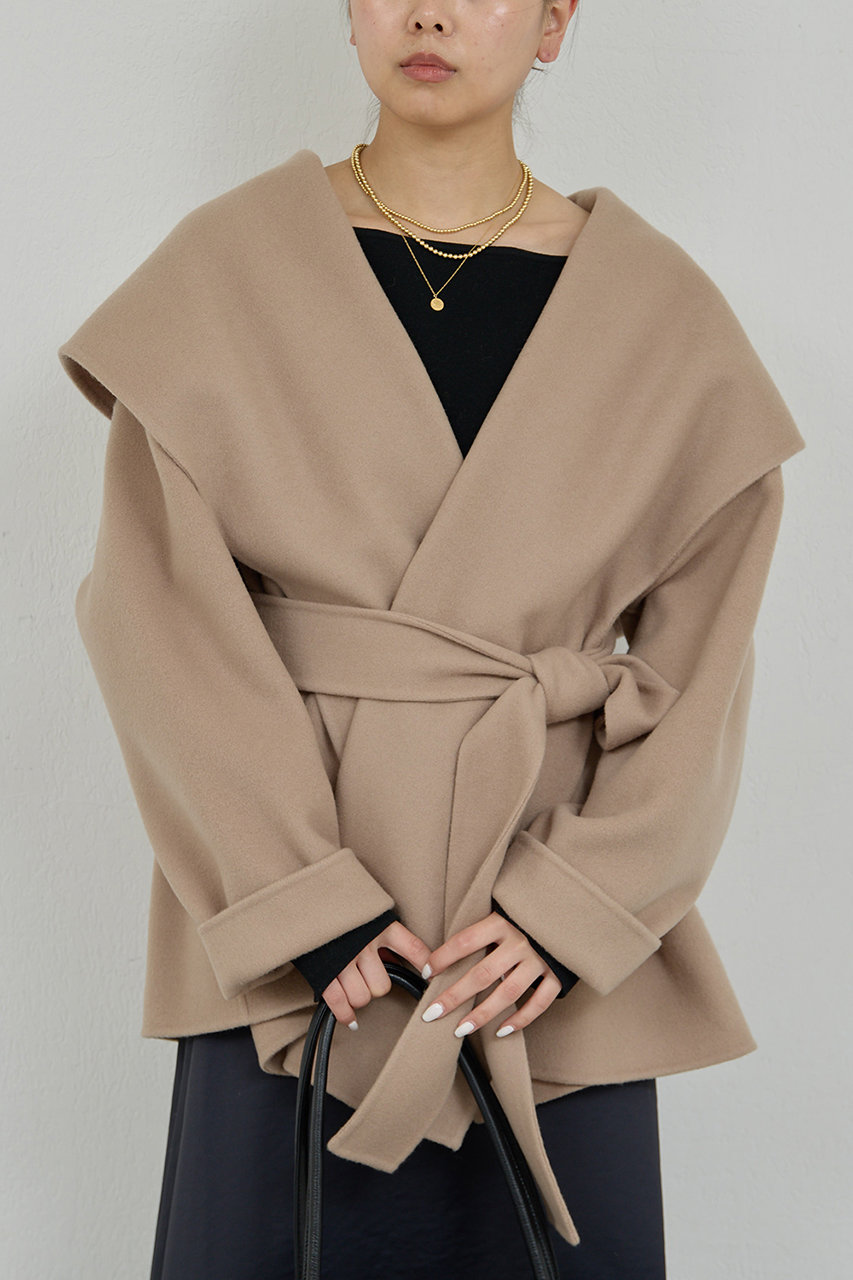 GALLARDAGALANTE リバーショールコート (キャメル, F) ガリャルダガランテ ELLE SHOP GALLARDAGALANTE リバーショールコート (キャメル, F) ガリャルダガランテ ELLE SHOP