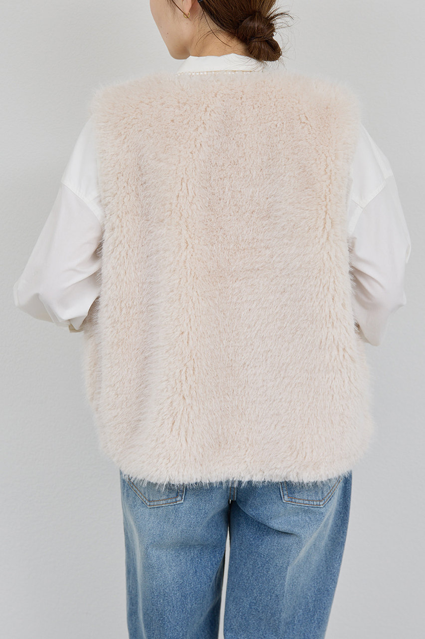 GALLARDAGALANTE(ガリャルダガランテ)｜フェイクカシミヤベスト/オフ