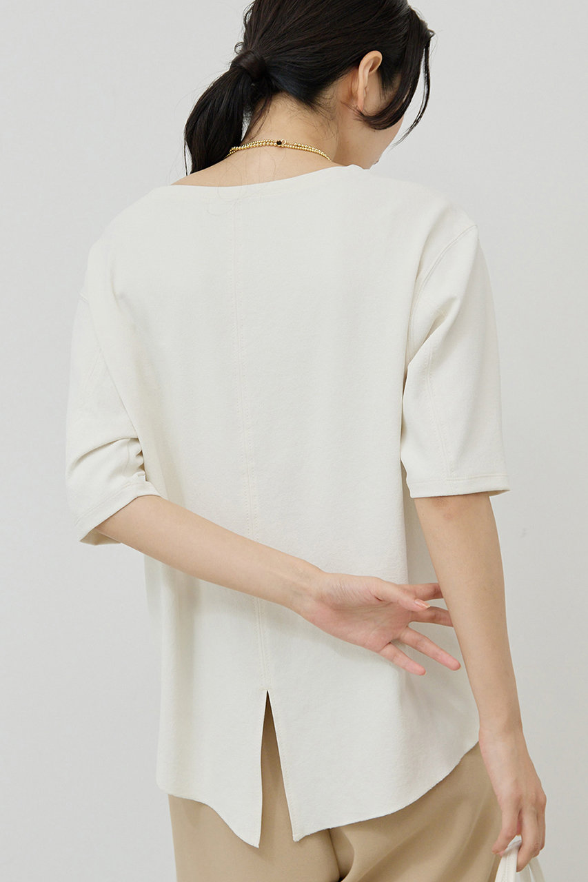 GALLARDAGALANTE バックスリットハーフスリーブブラウス　ピンク GALLARDAGALANTE バックスリットハーフスリーブブラウス ピンク