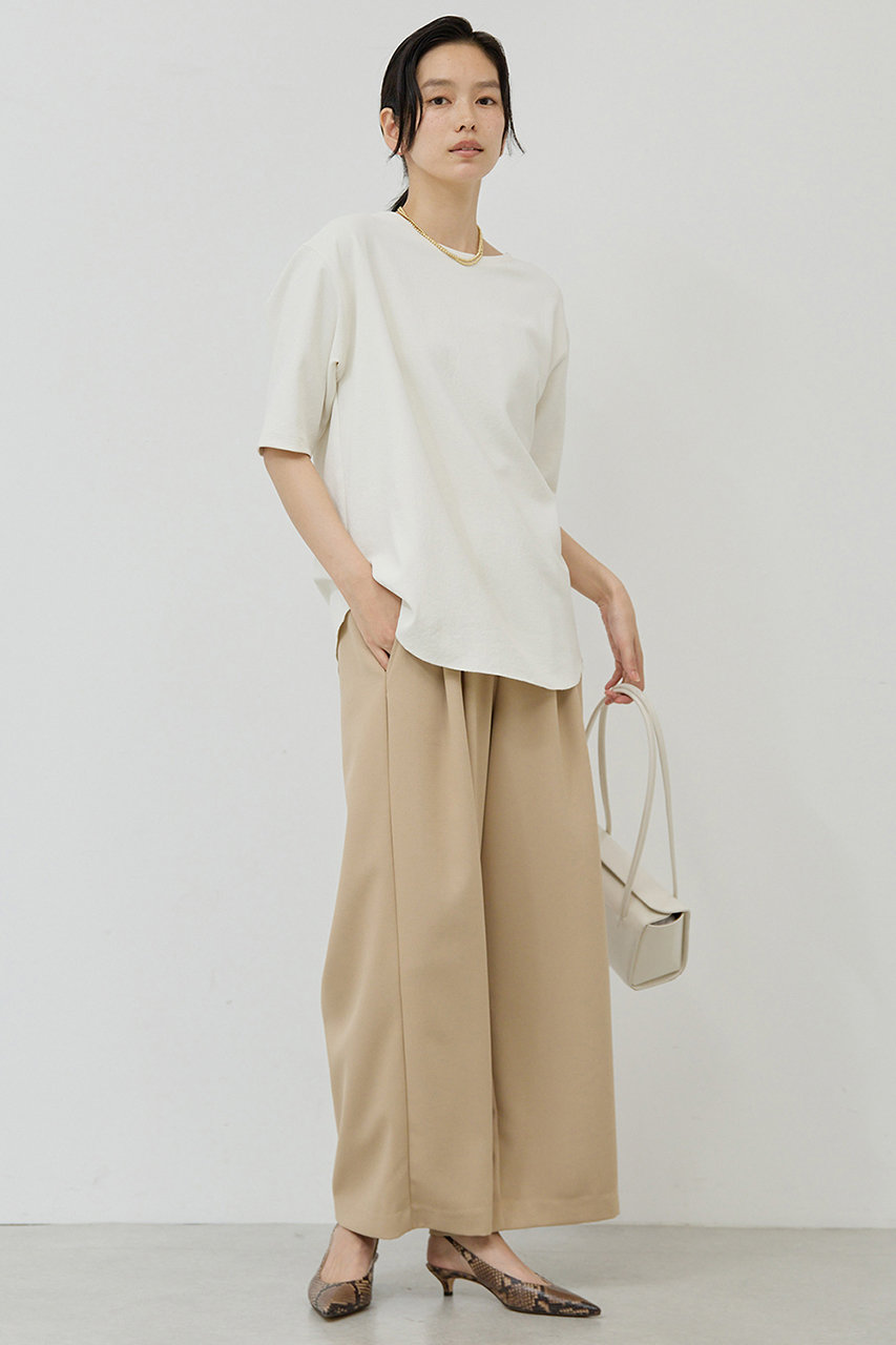 GALLARDAGALANTE バックスリットハーフスリーブブラウス　ピンク GALLARDAGALANTE バックスリットハーフスリーブブラウス ピンク
