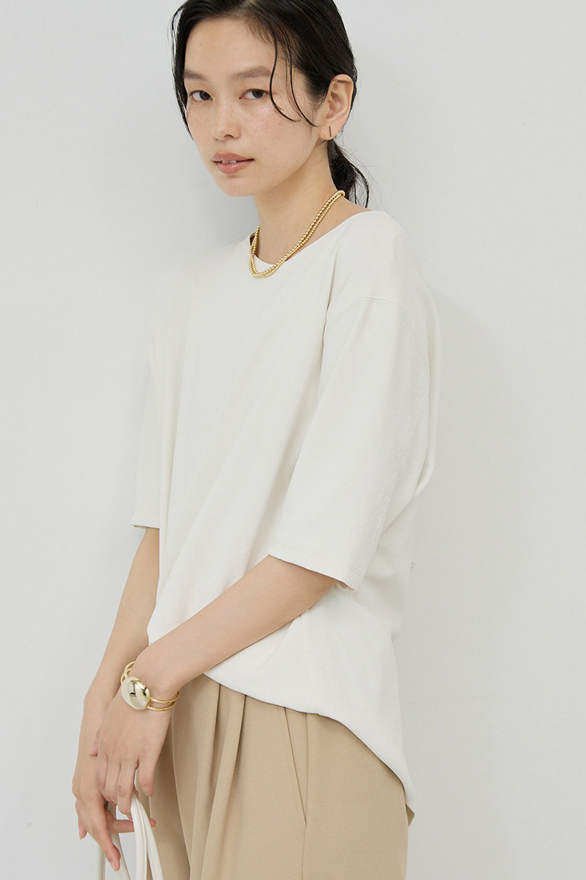 GALLARDAGALANTE バックスリットハーフスリーブブラウス　ピンク GALLARDAGALANTE バックスリットハーフスリーブブラウス ピンク