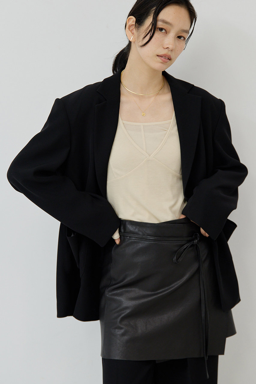 GALLARDAGALANTE ガリャルダガランテ レザーラップスカート レザーラップスカート | GALLARDAGALANTE(ガリャルダガランテ