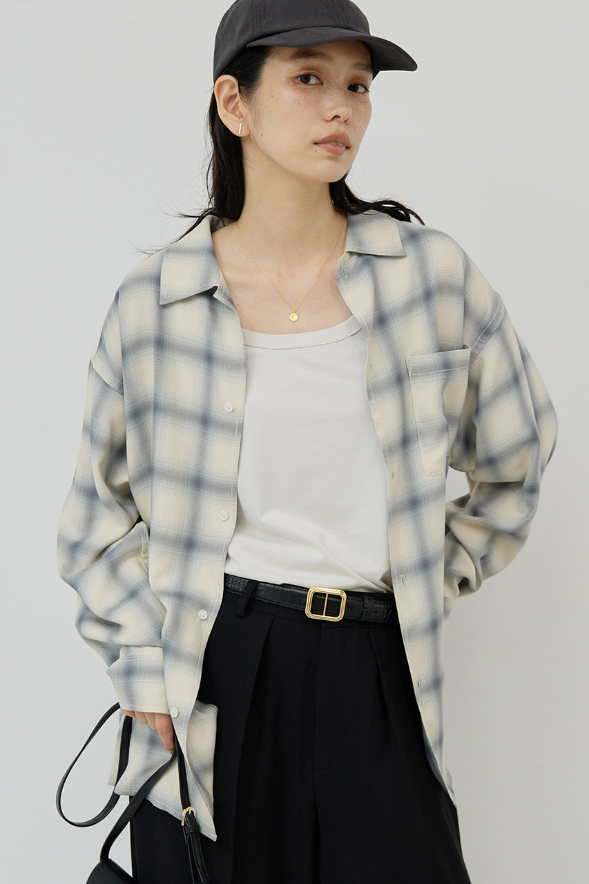 ガリャルダガランテ 別注 R JUBILEE オンブレ チェックシャツ 大きめ GALLARDAGALANTE(ガリャルダガランテ)｜オンブレチェックシャツ