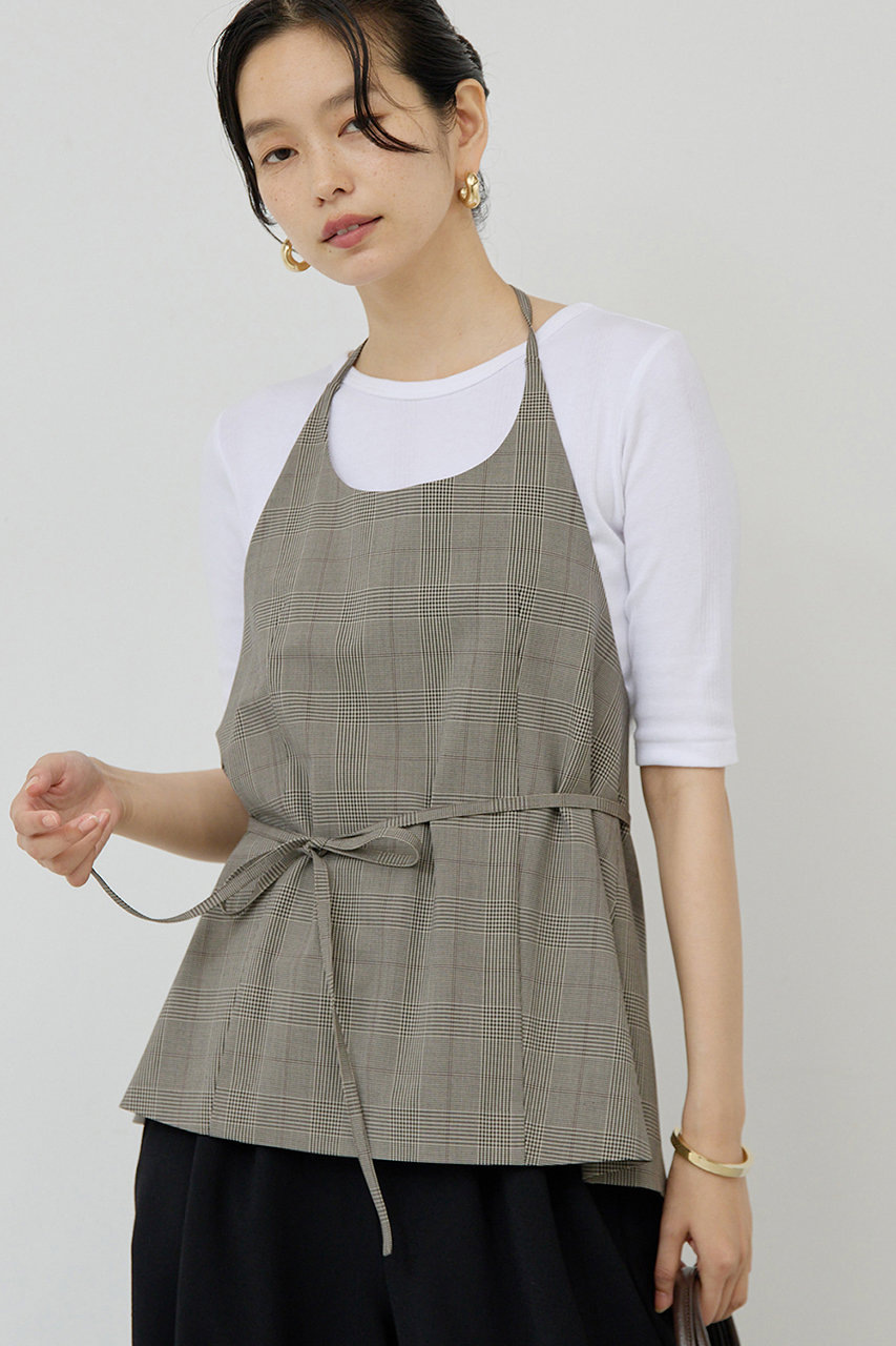 GALLARDAGALANTE 【セットアップ対応】エプロンキャミ (ブラウン, F) ガリャルダガランテ ELLE SHOP GALLARDAGALANTE 【セットアップ対応】エプロンキャミ (ブラウン, F) ガリャルダガランテ ELLE SHOP