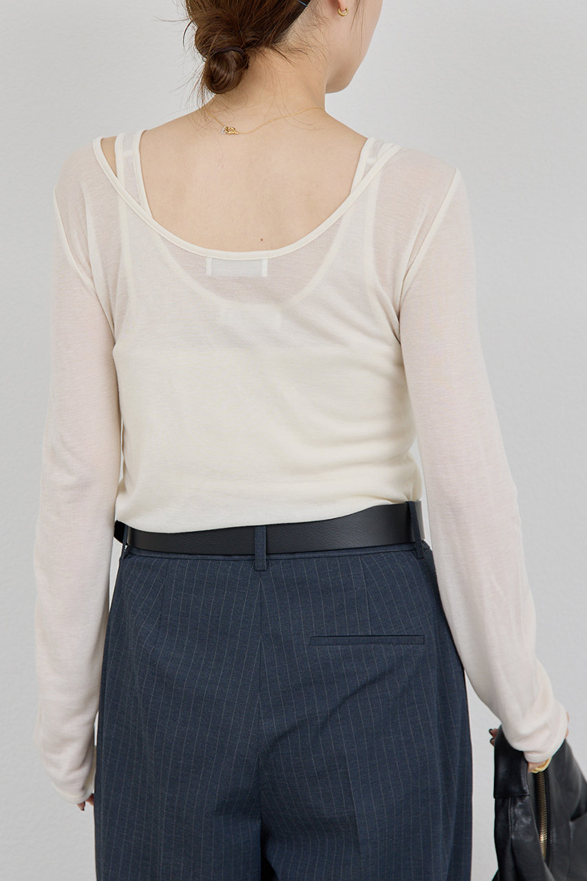 GALLARDAGALANTE(ガリャルダガランテ)｜シアーレイヤードカットソー