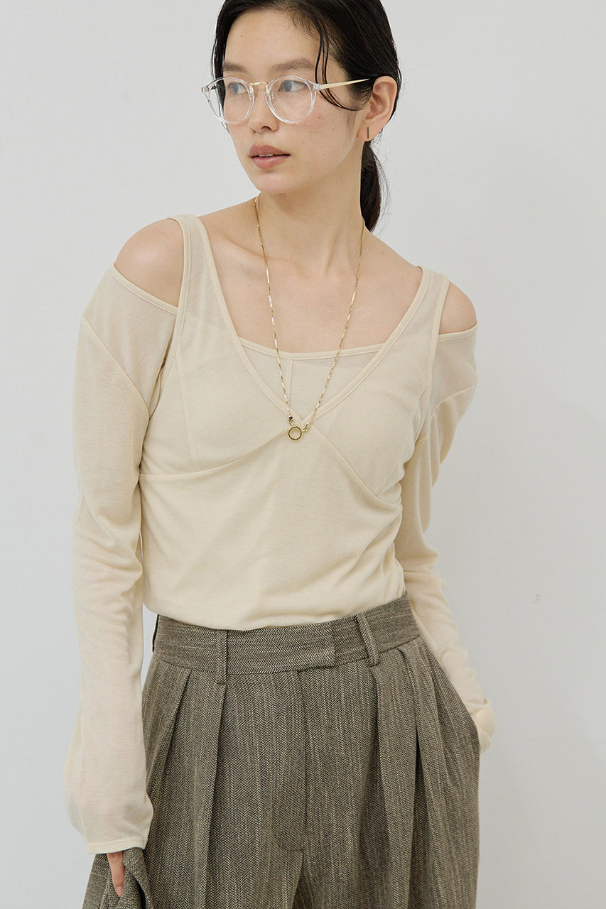 シアーレイヤードカットソー
