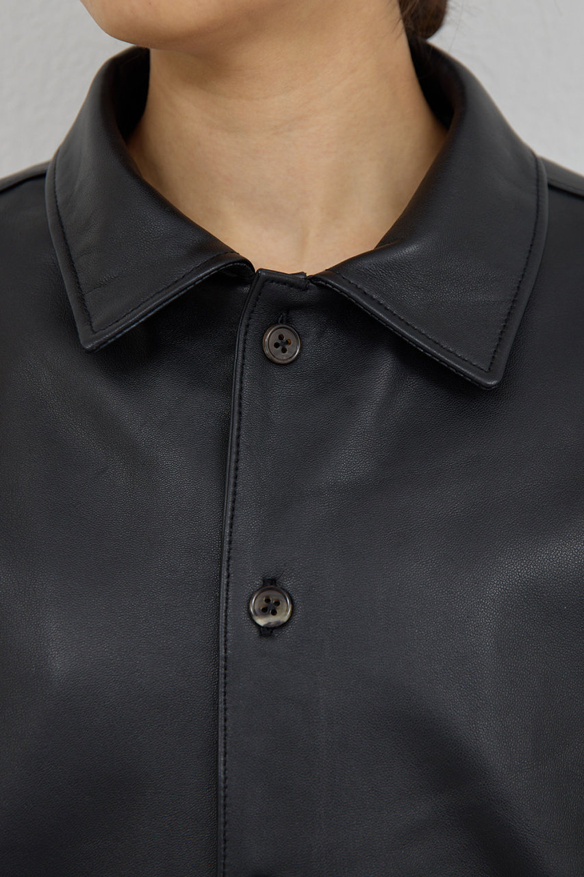 レザーシャツ Mサイズ 黒 ma10bklast.jpg