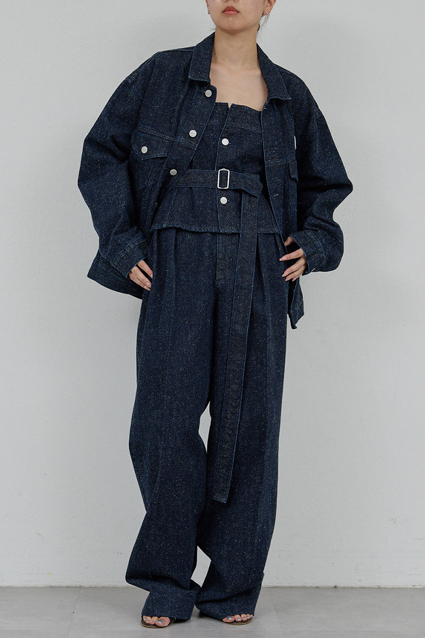 完売品 PEAS GALLARDAGALANTE ガリャルダガランテ ロンT GALLARDAGALANTE(ガリャルダガランテ)｜【PEAS】ネップデニム/ブルー