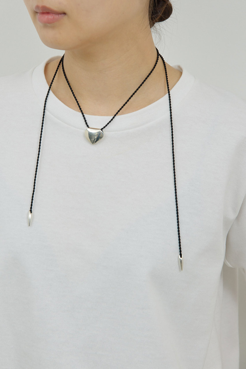 GALLARDAGALANTE 【2.718×Lemme.】ハートコードネックレス (925シルバー, F) ガリャルダガランテ ELLE SHOP