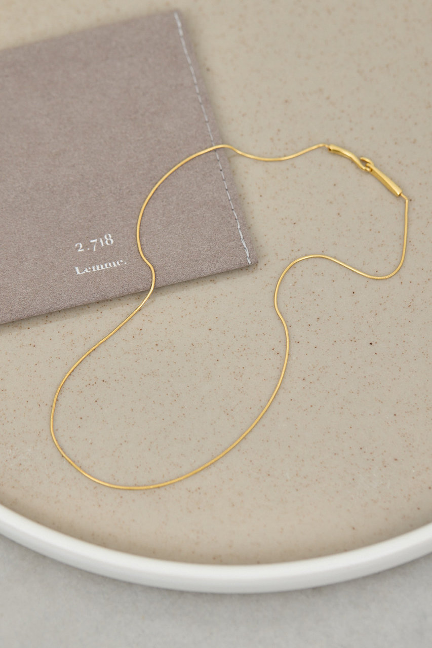 GALLARDAGALANTE 【2.718×Lemme.】スネークチェーンネックレス (925ゴールド, F) ガリャルダガランテ ELLE SHOP