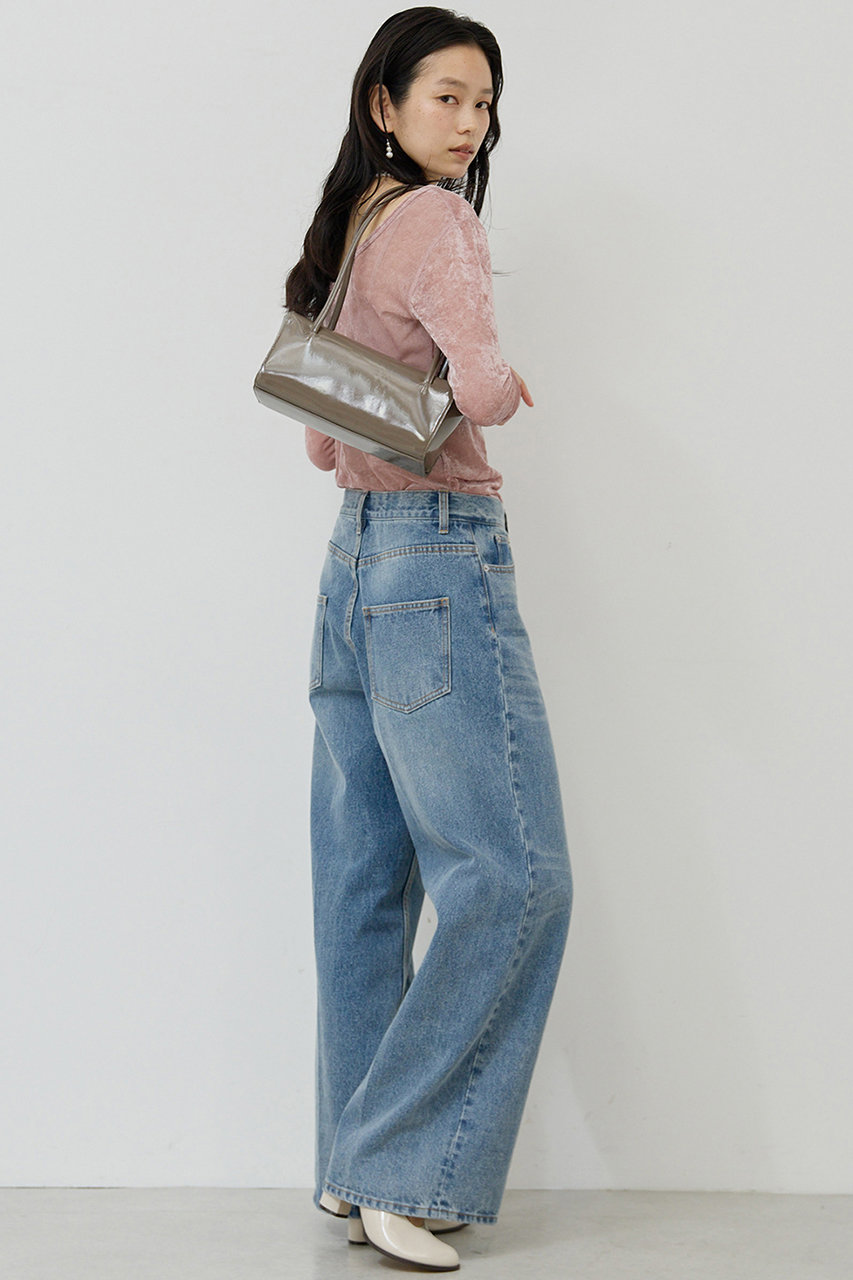 GALLARDAGALANTE(ガリャルダガランテ)｜センタープレスワイドデニム