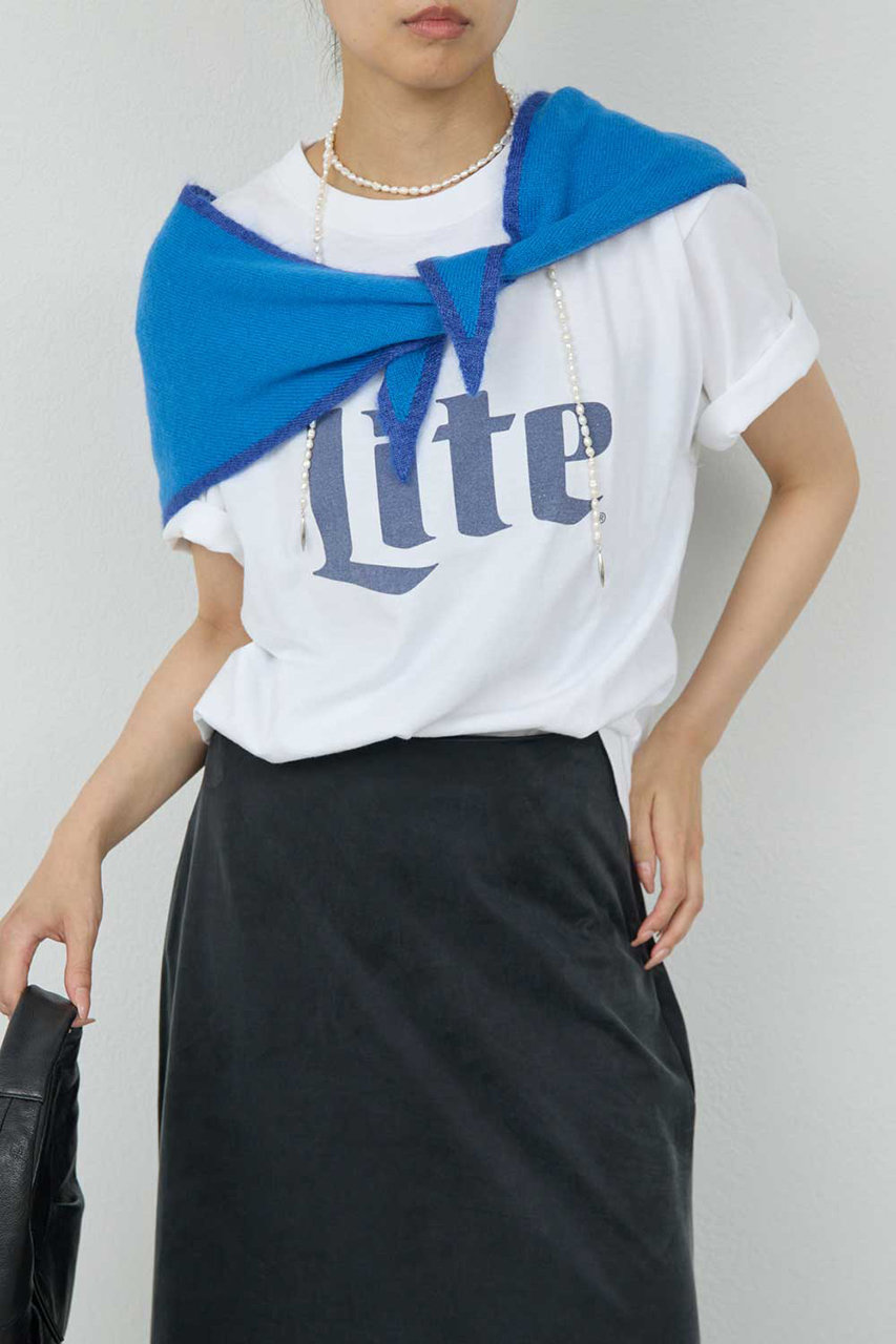 GALLARDAGALANTE 【GOOD ROCK SPEED】Miller Lite Tシャツ (ホワイト, F) ガリャルダガランテ ELLE SHOP GALLARDAGALANTE 【GOOD ROCK SPEED】Miller Lite Tシャツ (ホワイト, F) ガリャルダガランテ ELLE SHOP
