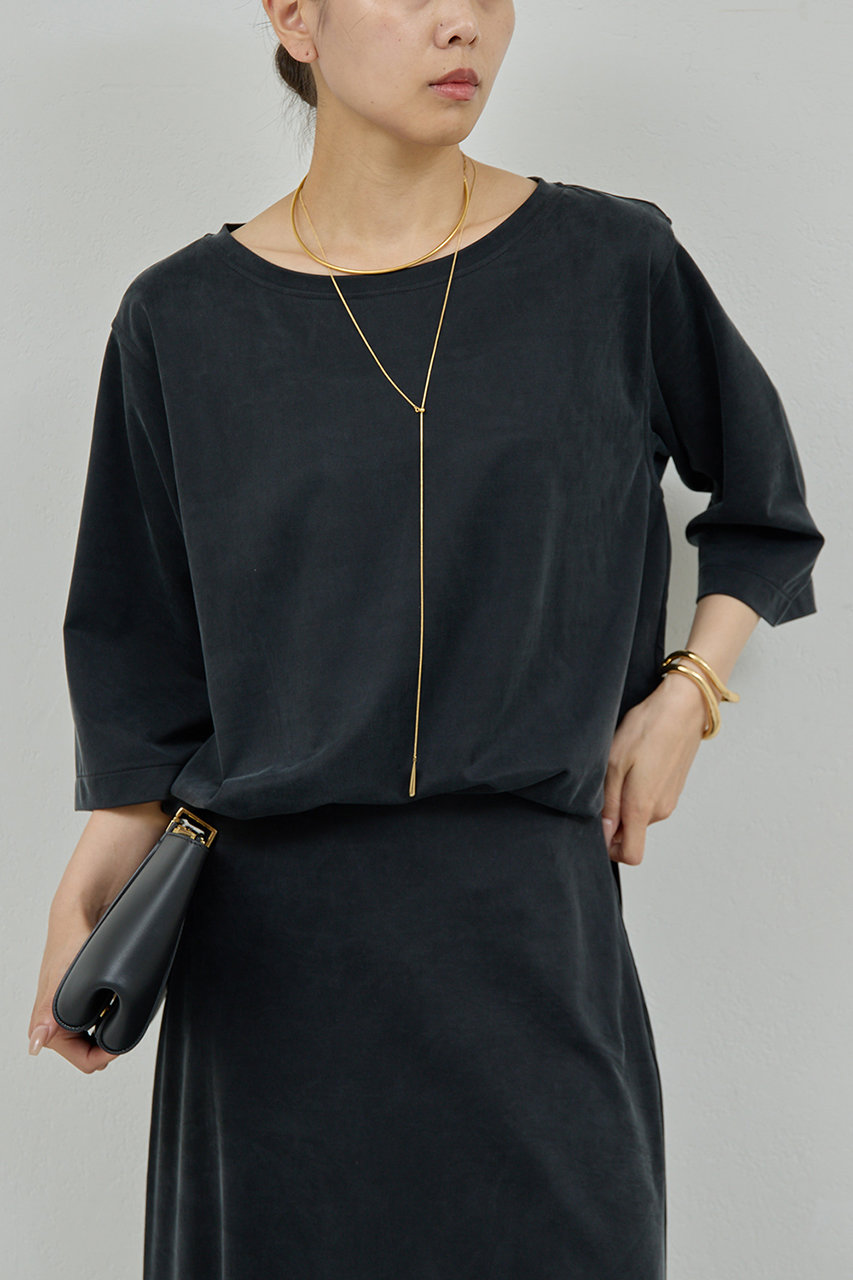 GALLARDAGALANTE 【セットアップ対応】キュプラジャージーラウンドTee (ブラック, F) ガリャルダガランテ ELLE SHOP GALLARDAGALANTE 【セットアップ対応】キュプラジャージーラウンドTee (ブラック, F) ガリャルダガランテ ELLE SHOP