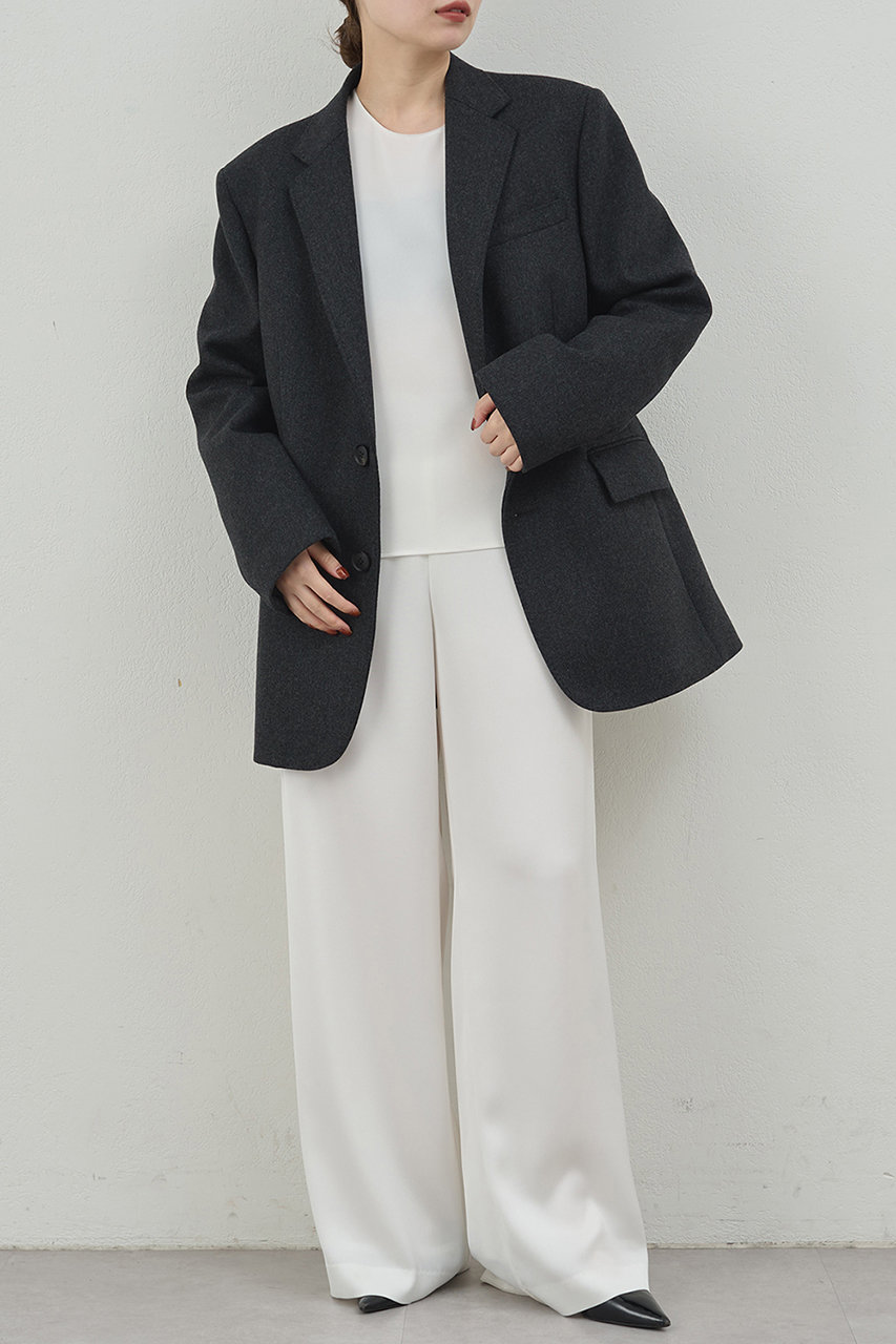 GALLARDAGALANTE(ガリャルダガランテ)｜【PEAS】サテンワイドパンツ