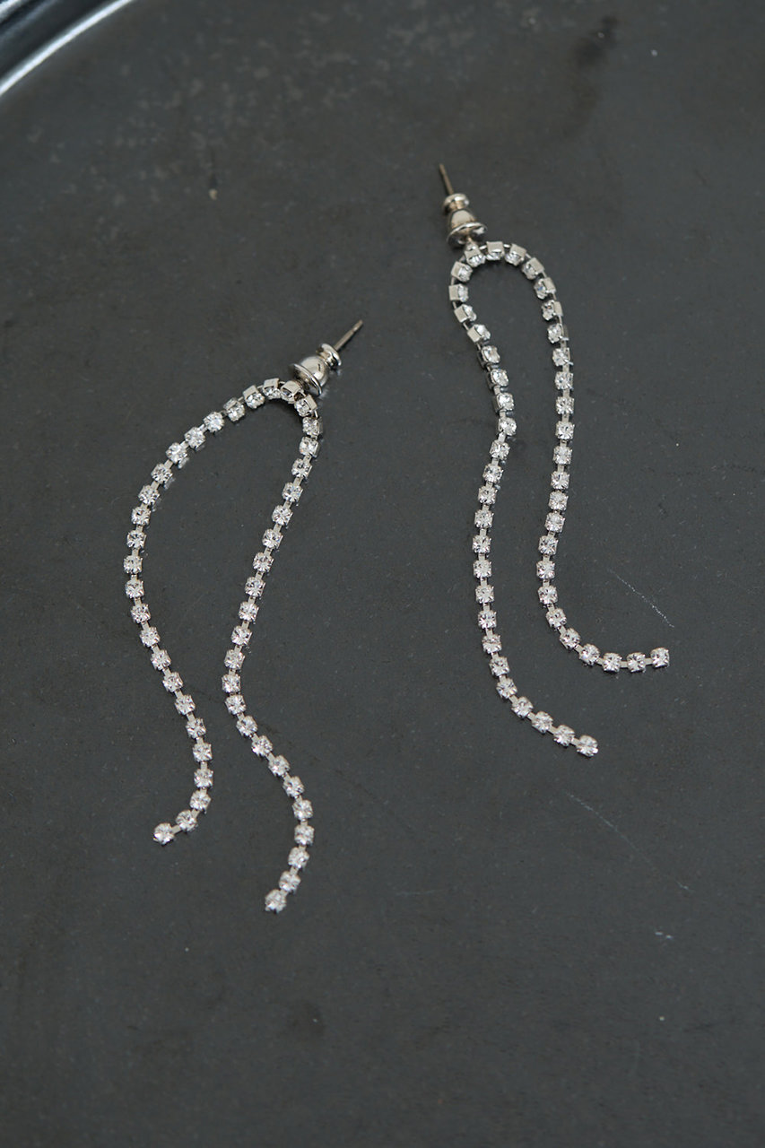 ガリャルダガランテ/GALLARDAGALANTEのクリスタルレーンスイングピアス(シルバー/GGZ1052111A0007)