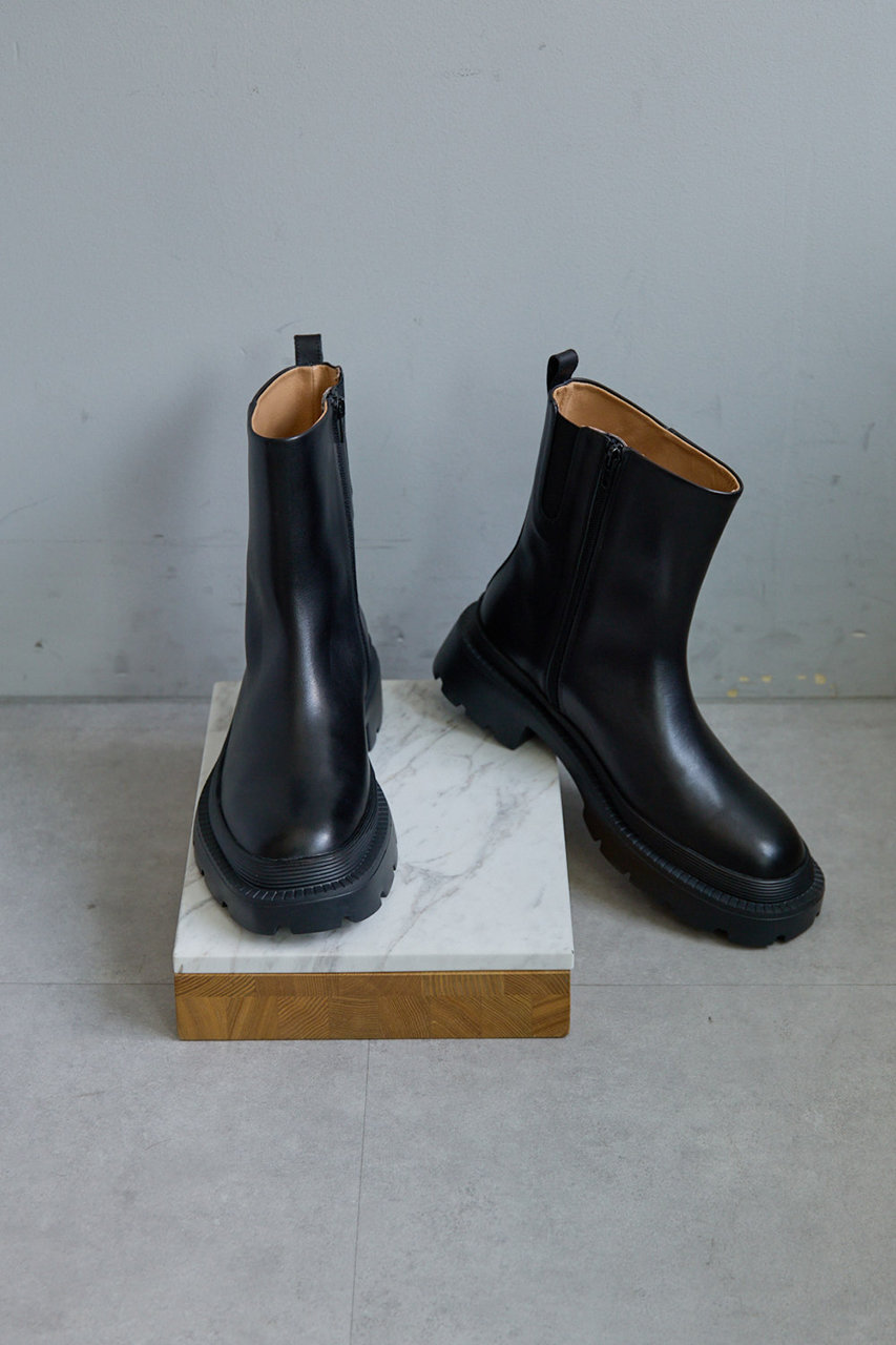 超美品☆ガリャルダガランテ　【2.718】スクエアショートブーツ　ブラック　36 GALLARDAGALANTE（ガリャルダガランテ） ブーツ 「2.718」スクエア