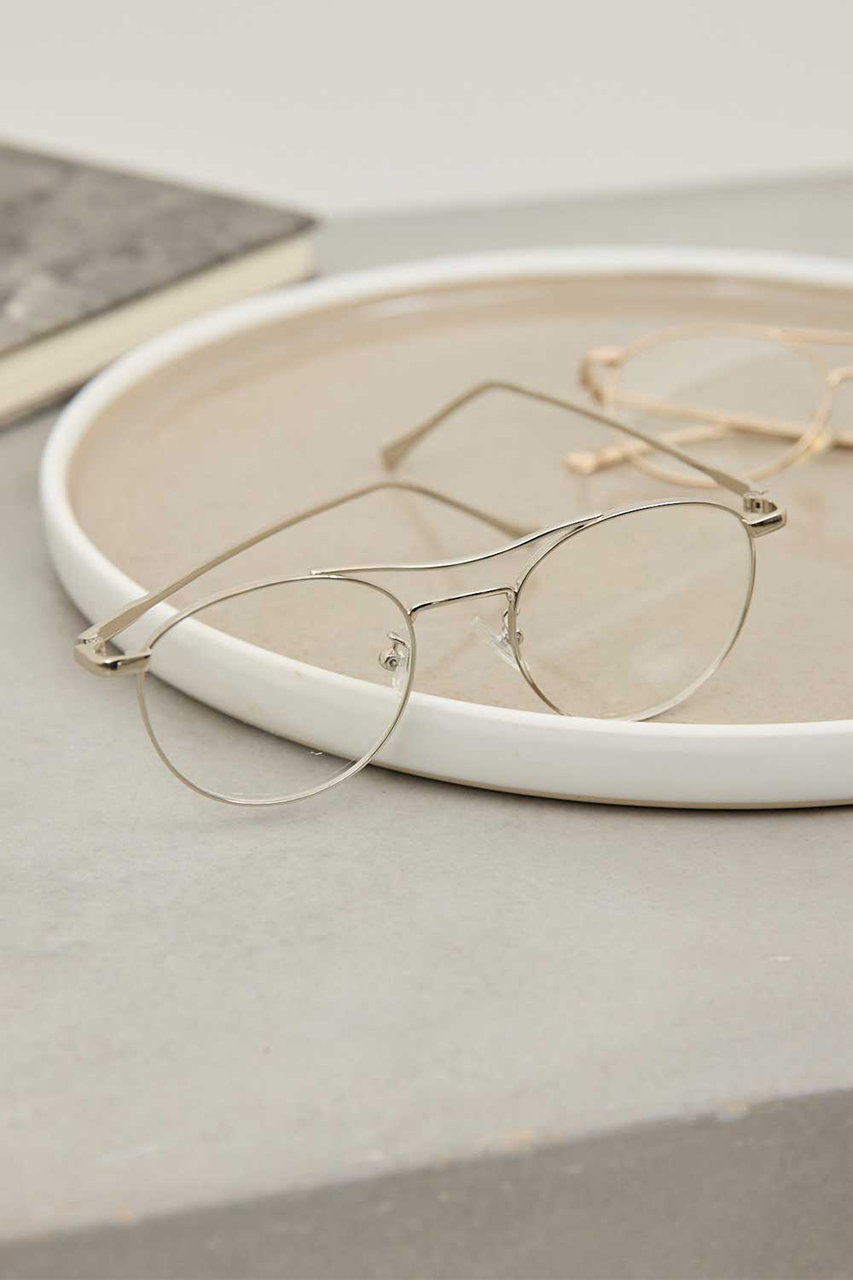 ガリャルダガランテ/GALLARDAGALANTEのダブルブリッジアイウェア(シルバー/GGZ1052118A0003)
