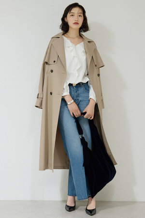 ELLE コート DESIGNWORKS(デザインワークス)｜ケープコート/ベージュ の通販